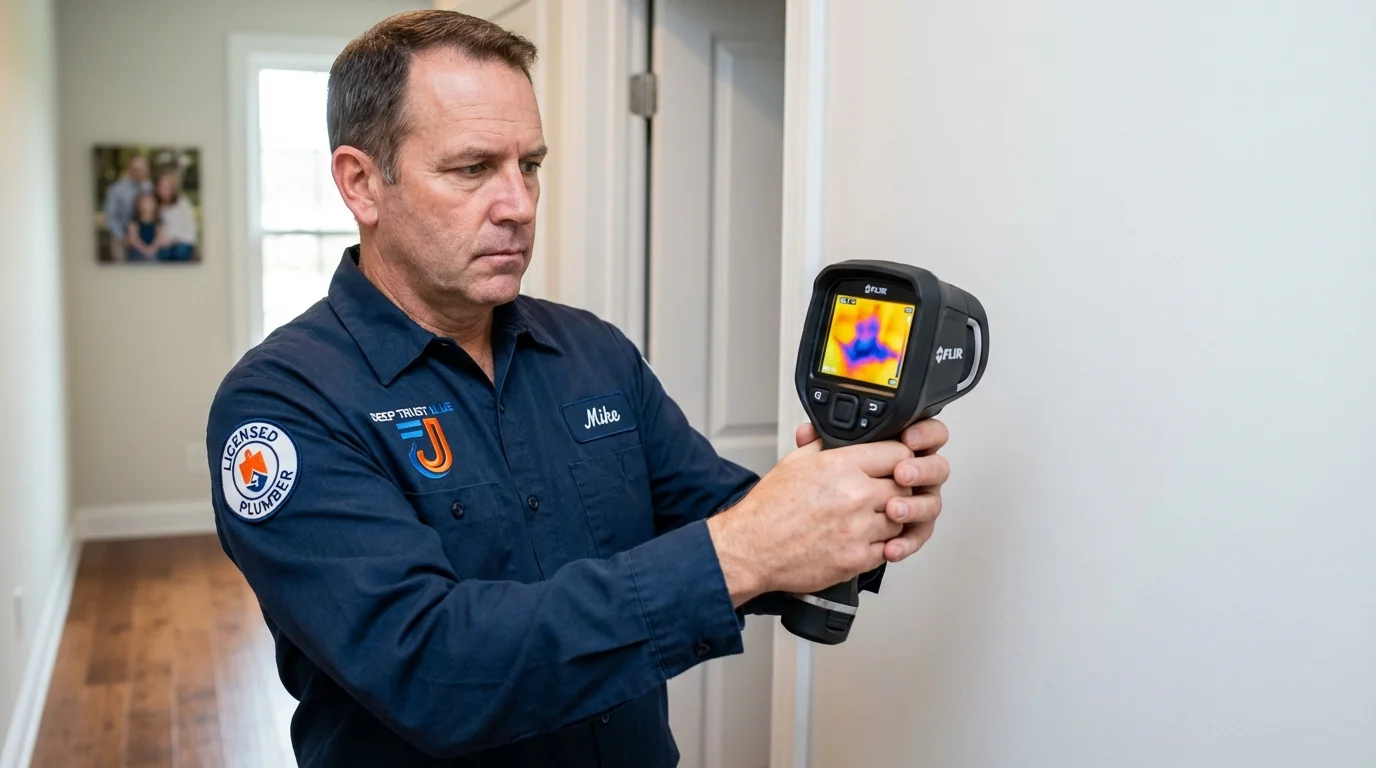 Thermal imaging leak detection by Johns Plumbing LLC in Lake Alfred